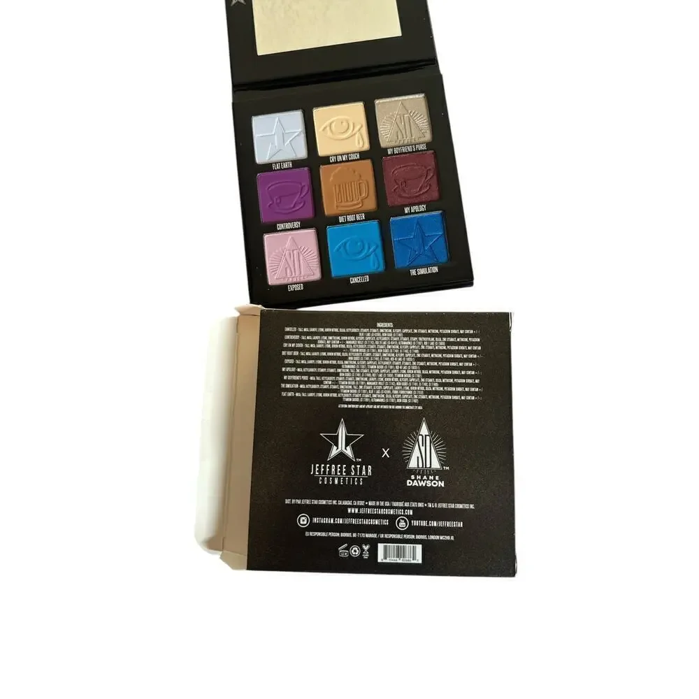 Jeffree Star Cosmetics Shane Dawson Mini Controversy Palette Matte, Metallic NWT